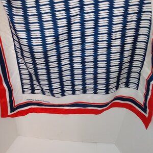 Diolen: Holland American Cruises, red, white, and blue, scarf. 100% Polyester.